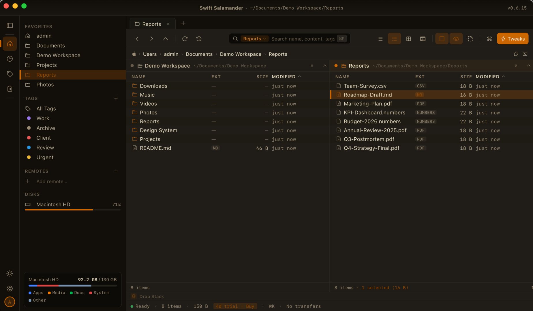 Gruvbox theme, dark variant, orange accent