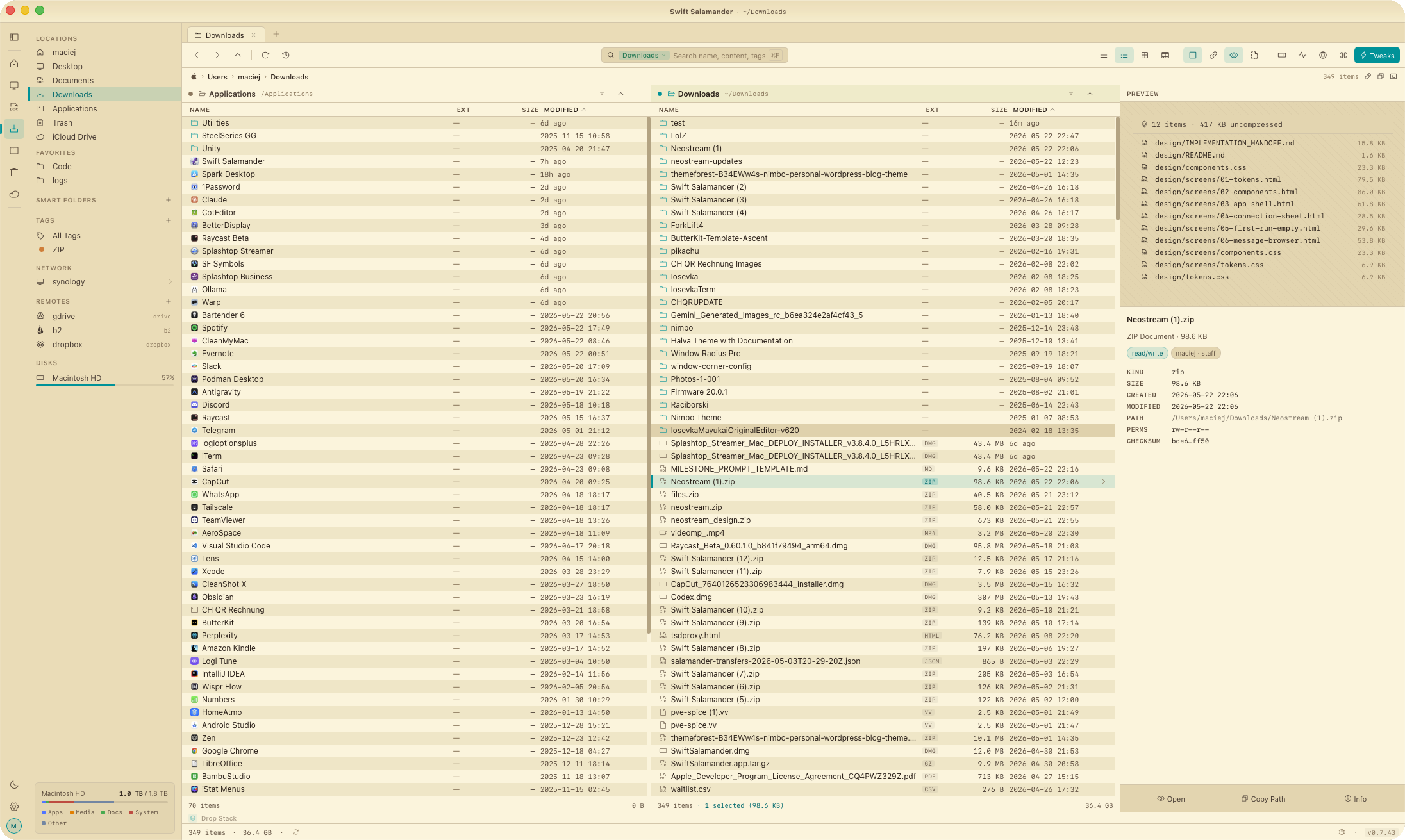 Gruvbox light theme